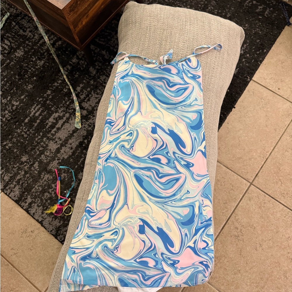 Vibrant Swirl Mini Dress